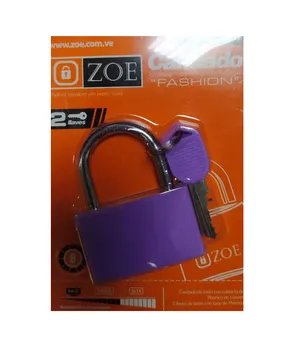 Candado Fashion Zoe Morado 40mm Blister